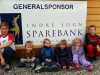 Siste trening for sesongen: Fr� venstre: Ola, Knut, Per, Ida, Live og Endre